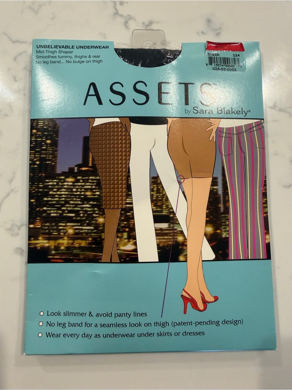 NIP Assets by Sara Blakely Unbelievable Underwear Black Size 1